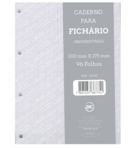 Folhas para fichário 96 folhas 56gr universitário DAC