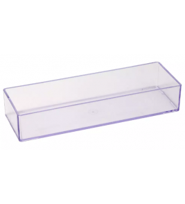 Organizador modular retangular 16.5x8.2x2.7cm Cristal