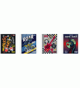 Caderno espiral capa dura 1 matéria 96 folhas like+ masculino universitário Tilibra