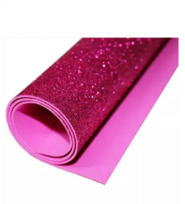 E.v.a 48x40cm glitter pink Make+