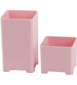 Porta caneta clips kit com 2 rosa pastel Maxcril/Waleu