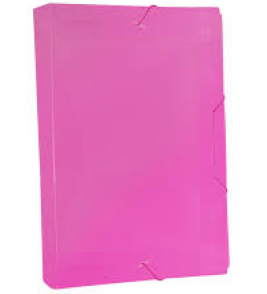 Pasta oficio 55mm com elástico rosa 505pp-rs Dac