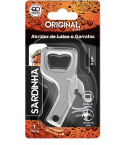 Abridor de garrafa/lata inox 9cm Original