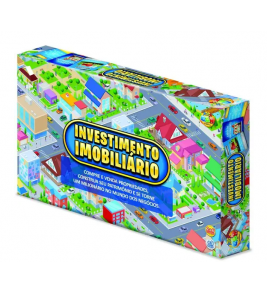  Jogo de tabuleiro investimento imobiliário 422 peças Ggb Plast