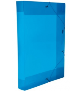 Pasta oficio 40mm com elástico azul line Dello