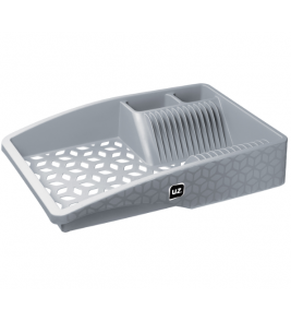 Escorredor para louça slim branco 44x30x9,5cm Uz