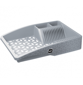 Escorredor para louça slim branco 44x30x9,5cm Uz