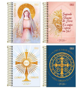 Agenda espiral bíblica 208 folhas m6 Tilibra