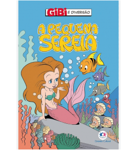 Livro/gibi a pequena sereia 16 páginas Ciranda Cultural 
