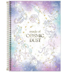 Caderno espiral capa dura 1matéria 80 folhas magic universitário Tilibra