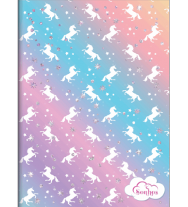 Caderno brochurão capa dura 80 folhas sonhos universitário 3B