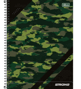 Caderno espiral capa dura 12 matérias 192 folhas strong universitário Tilibra