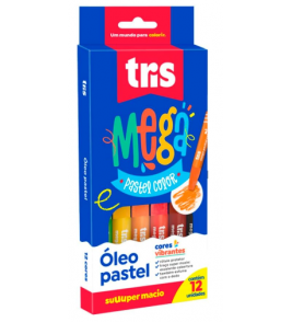Giz oil pastels oleoso 12 cores pastel Tris