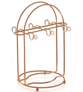 Suporte para xícara de café e pires rose gold Arthi 