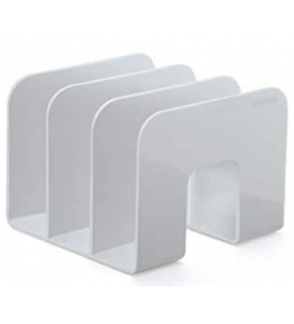 Organizador de livros e revistas com 3 divisões branco standard Maxcril/Waleu
