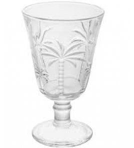 Taça para água cristal palm 240ml Lyor