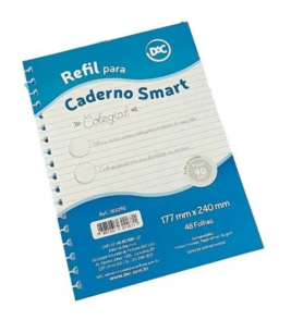 Folhas para caderno smart 1/4 90gr 48 folhas Dac