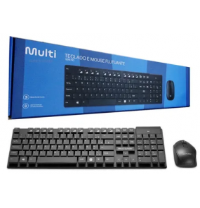 Teclado e mouse sem fio com teclas flutuantes 2.4ghz Multilaser / Multi