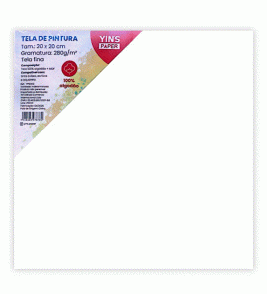 Tela para pintura 20x20cm fina Yins Paper