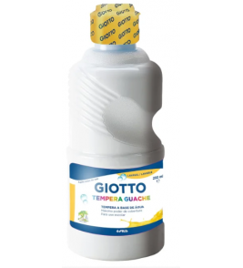Tinta guache tempera branco 250ml Giotto