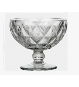 Taça para sobremesa vidro diamante clear 310ml Class Home