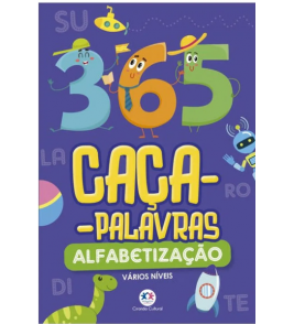 Livro 365 caça palavras alfabetização Ciranda Cultural