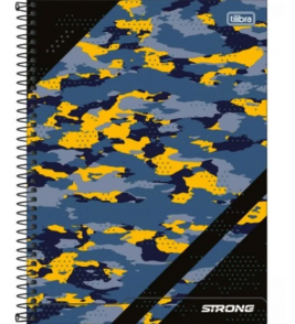 Caderno espiral capa dura 16 matérias 256 folhas strong universitário Tilibra