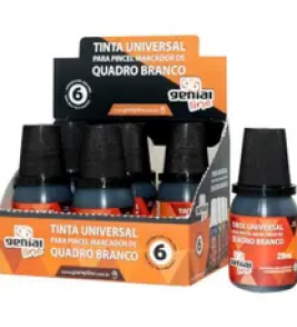 Tinta preta universal para marcador quadro branco 20ml Genial Line