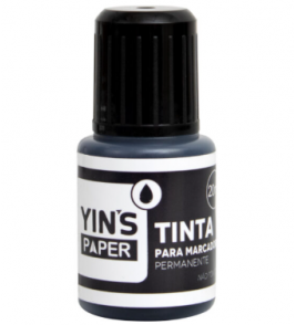 Tinta para marcador permanente preto 20ml Yins Paper