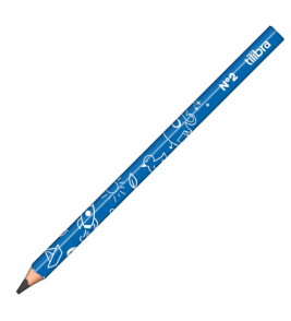 Lápis de escrever grafite hb numero 2 jumbo triangular azul Tilibra