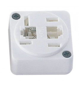 Adaptador/ Tomada fêmea padrão 5490 2 jack 2 vias b Interneed