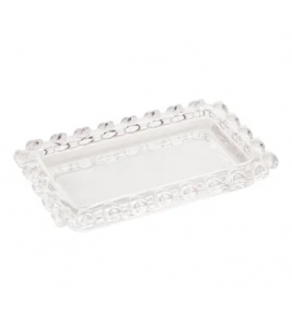 Travessa mini cristal coração 10.5x6.5x1.5cm Lyor