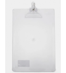 Prancheta acrílico oficio transparente cristal clip acril Dello