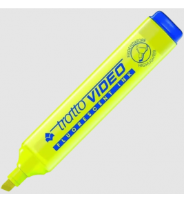 Marcador de texto tartto video amarelo Tratto