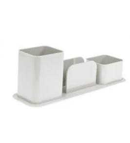 Porta caneta clips lembrete 3031 grande cinza Dello