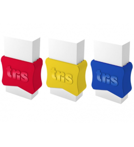 Borracha branca com capa school cores Tris