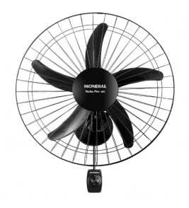 Ventilador parede 50cm 5 par preto pro 127v 150w Mondial