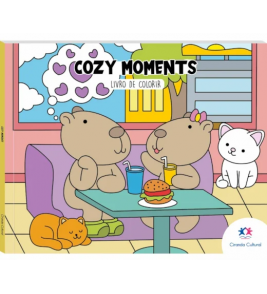 Livro para colorir capa fina cozy moments Ciranda Cultural
