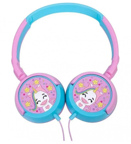 Headset unicórnio p2 com fone giratório rosa/azul Oex