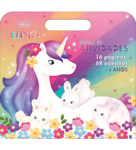Livro para colorir com alça adesiva blink Tilibra
