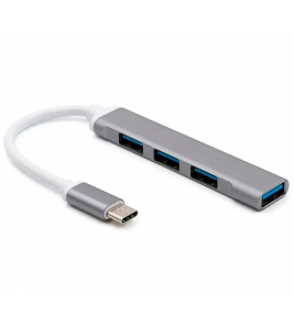 HUB 04 portas USB 3.0 type c Hoopson