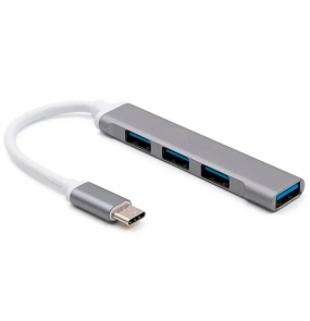 HUB 04 portas USB 3.0 type c Hoopson