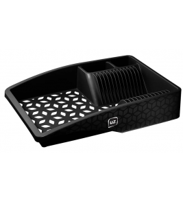 Escorredor para louça slim preto 44x30x8.5cm Uz