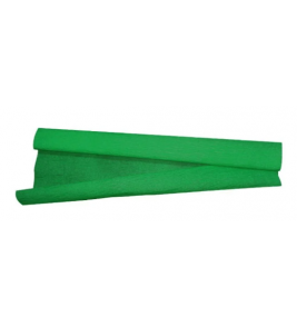 Papel crepom parafinado verde bandeira 48cmx2m Diversos