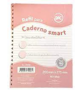 Folhas para caderno smart universitário 90gr 48 folhas Dac