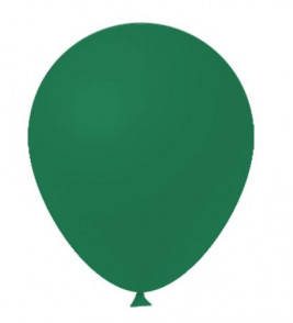 Balão liso 9 verde escuro com 50 unidades Fest Ball