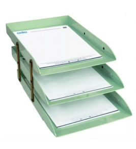 Caixa para correspondência tripla verde pistache Dello