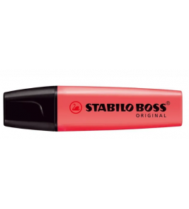 Marcador de texto boss vermelho Stabilo