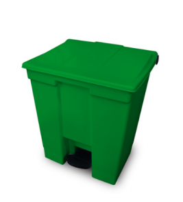 Lixeira plástica com pedal 30 litros verde cp30vd Bralimpia
