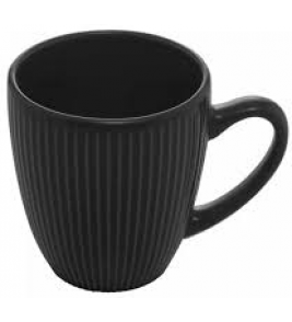 Caneca cerâmica roma 220ml preta Lyor